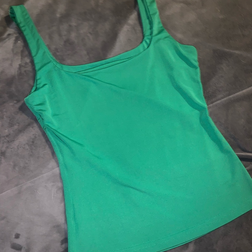 SHEIN Vibrant Green Tank Top